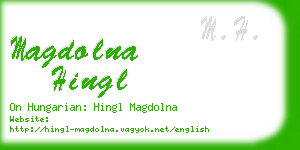 magdolna hingl business card